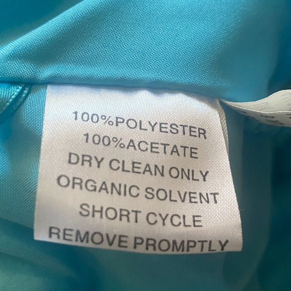 Coco Melody Formal Strapless Sky Blue Formal Maxi Dress Size 4 - Picture 11 of 11